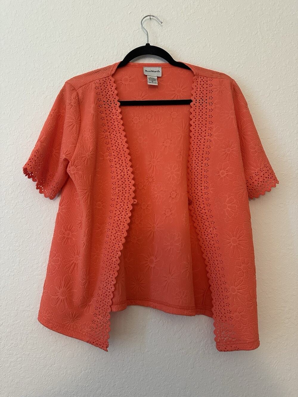 Bonworth SP Women’s Orange Flower Open Chest Top
